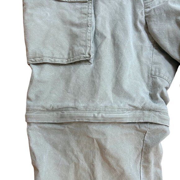80s Banana Republic Convertible Zip-Off Pants Shorts Men's Safari Cargo Khaki 33 - Picture 5 of 11